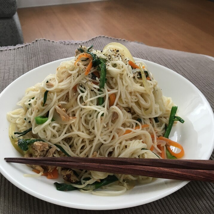 なんちゃないけど美味しい素麺チャンプルー